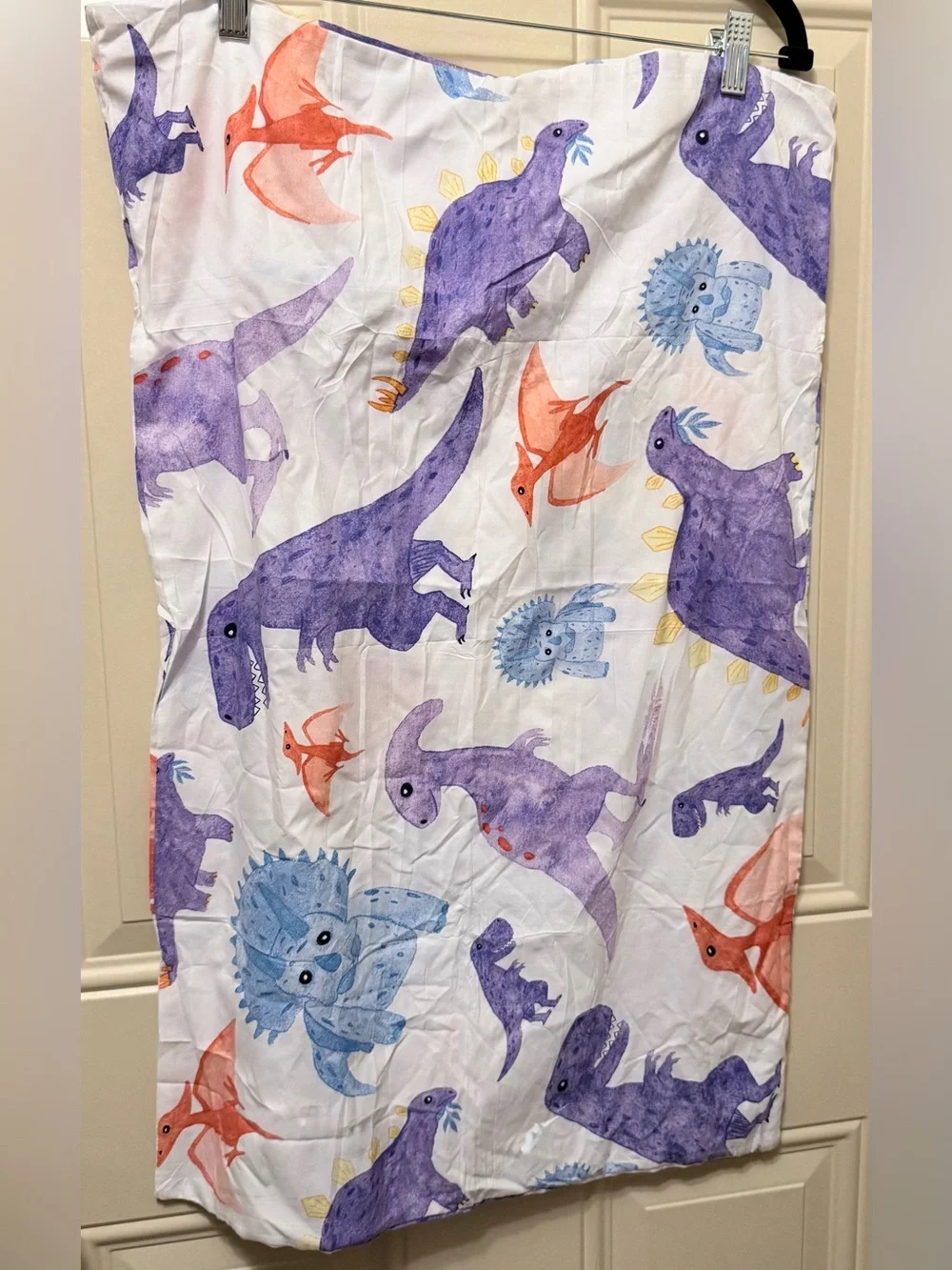 Dinosaur Print Pillow Sham in Microfiber NWOT